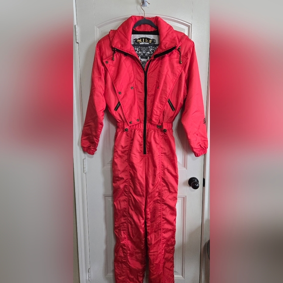 VINTAGE NILS RED SKI SUIT - Picture 1 of 8